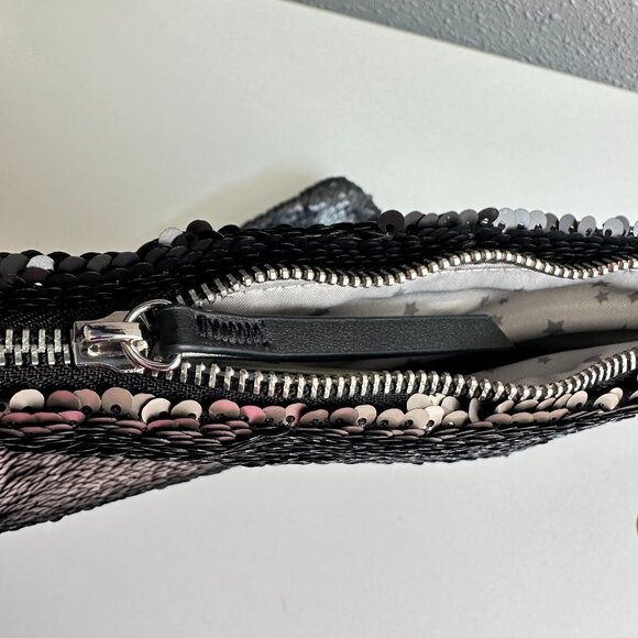 STELLA & DOT | Sequined Margeaux Clutch Purse Folded Envelope Style Bag - Picture 4 of 14